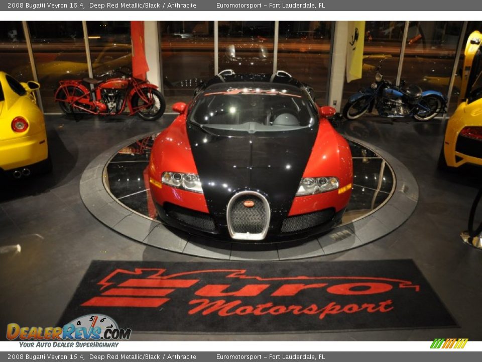 2008 Bugatti Veyron 16.4 Deep Red Metallic/Black / Anthracite Photo #58