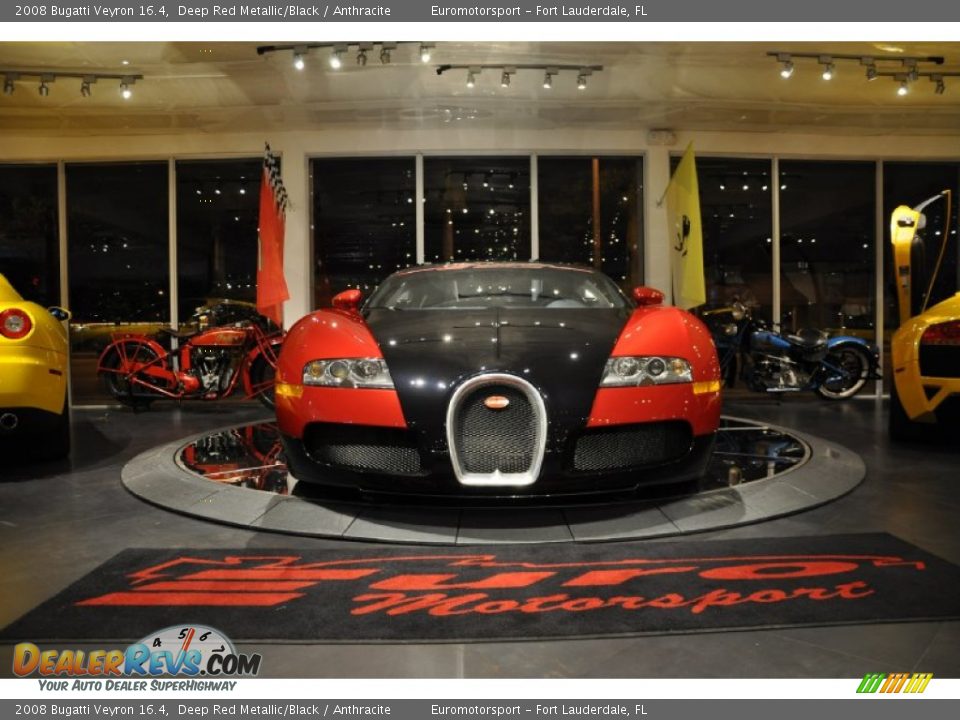 2008 Bugatti Veyron 16.4 Deep Red Metallic/Black / Anthracite Photo #60