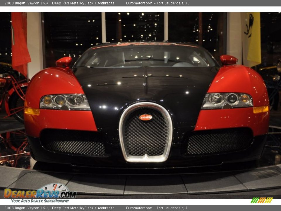 Deep Red Metallic/Black 2008 Bugatti Veyron 16.4 Photo #61