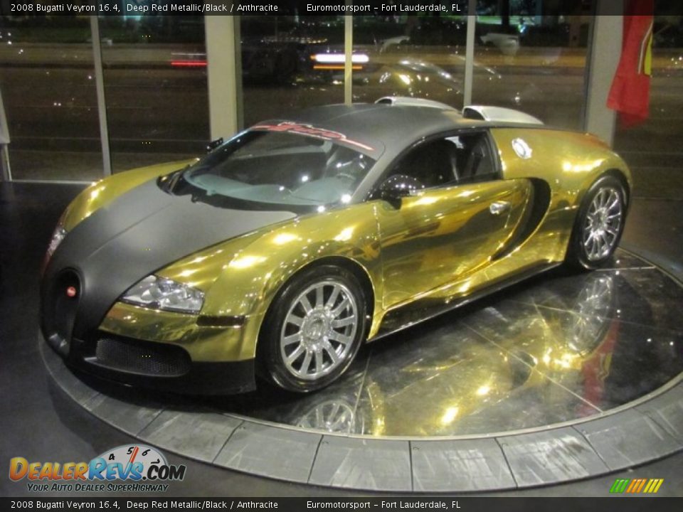 2008 Bugatti Veyron 16.4 Deep Red Metallic/Black / Anthracite Photo #64