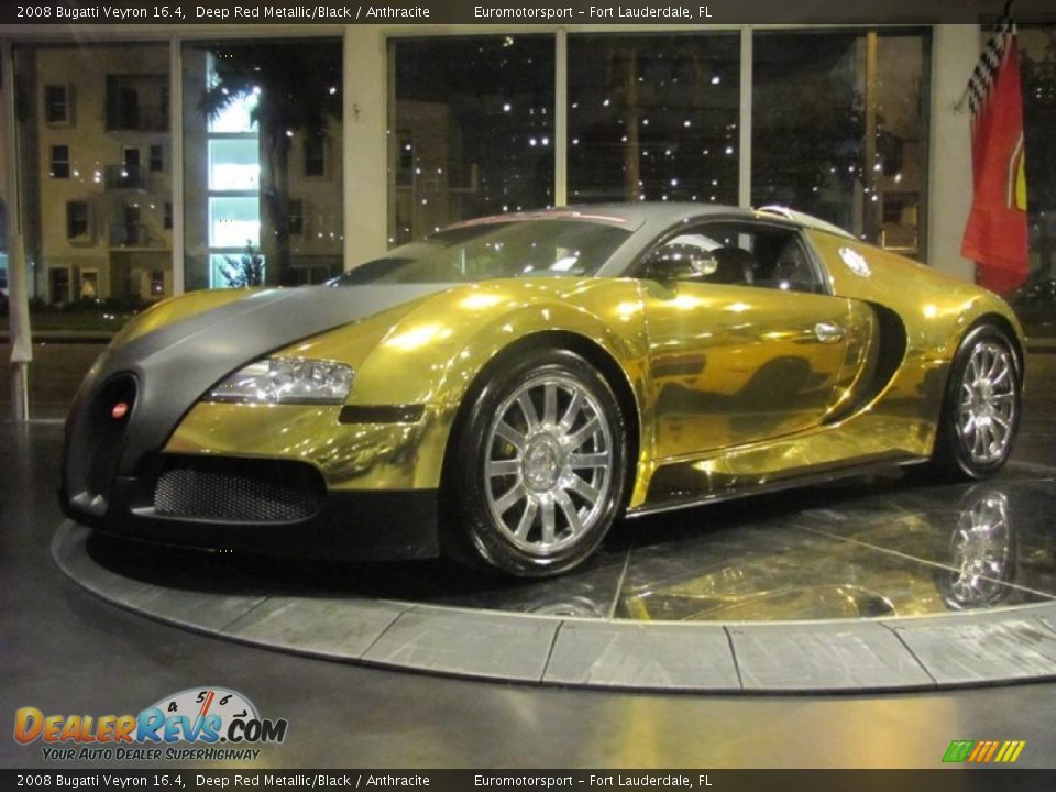2008 Bugatti Veyron 16.4 Deep Red Metallic/Black / Anthracite Photo #66