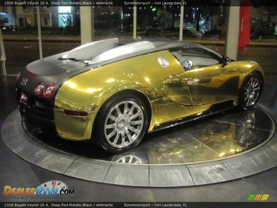 Deep Red Metallic/Black 2008 Bugatti Veyron 16.4 Photo #69