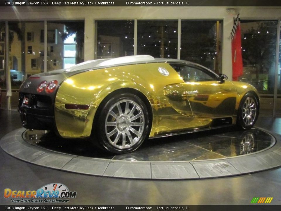 2008 Bugatti Veyron 16.4 Deep Red Metallic/Black / Anthracite Photo #70