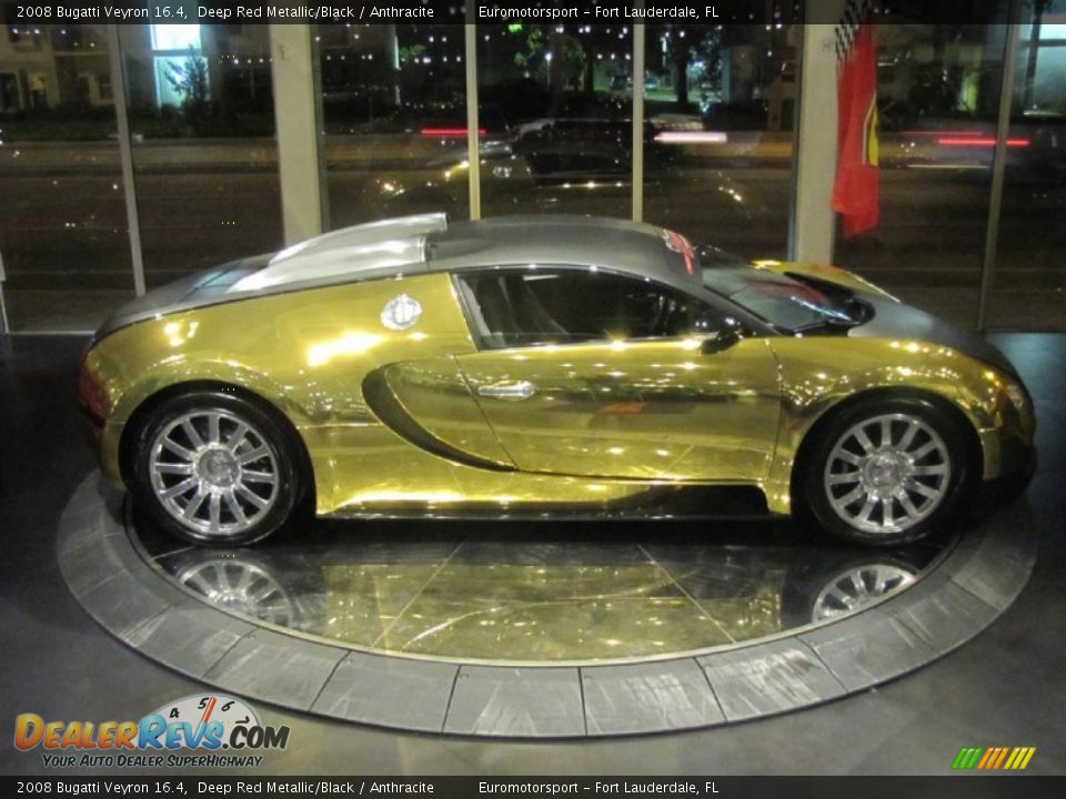 2008 Bugatti Veyron 16.4 Deep Red Metallic/Black / Anthracite Photo #72