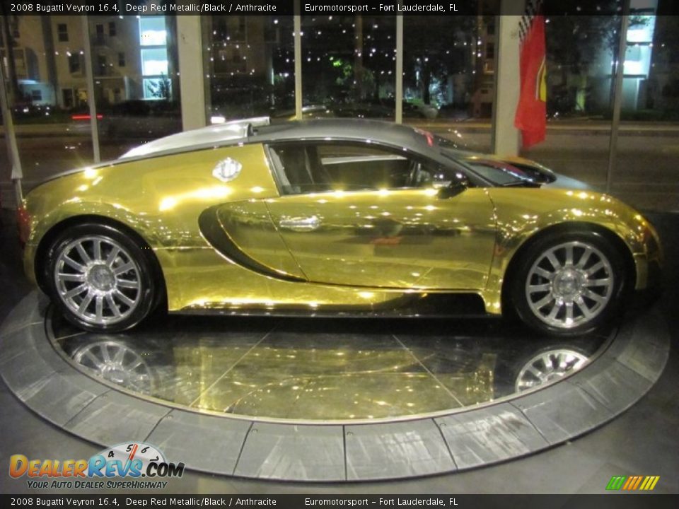 Deep Red Metallic/Black 2008 Bugatti Veyron 16.4 Photo #73