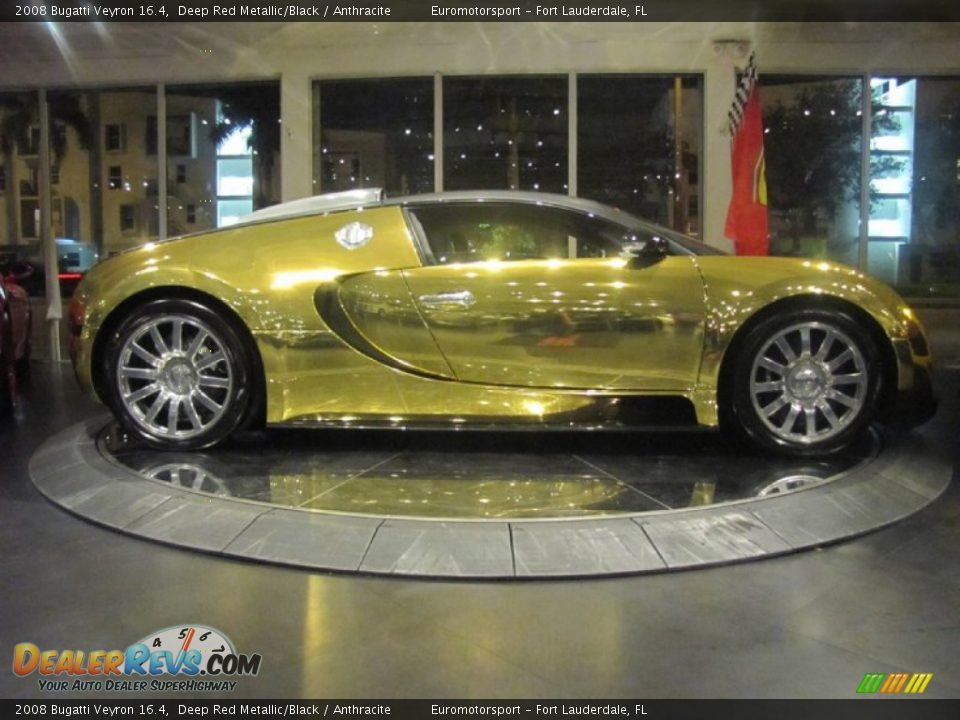 2008 Bugatti Veyron 16.4 Deep Red Metallic/Black / Anthracite Photo #74