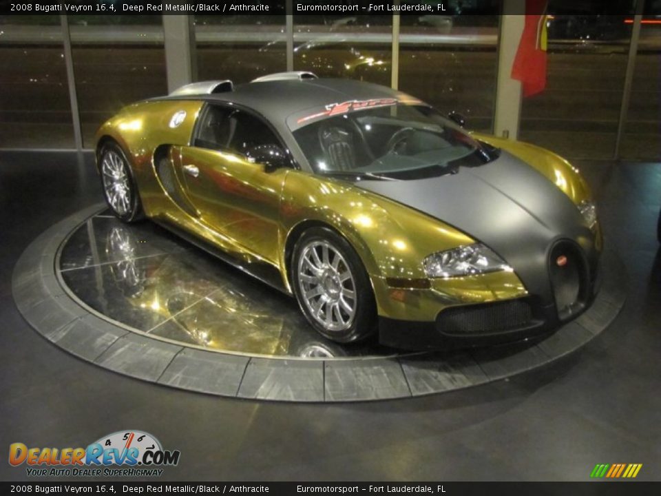 2008 Bugatti Veyron 16.4 Deep Red Metallic/Black / Anthracite Photo #76