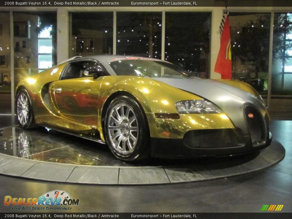 2008 Bugatti Veyron 16.4 Deep Red Metallic/Black / Anthracite Photo #78
