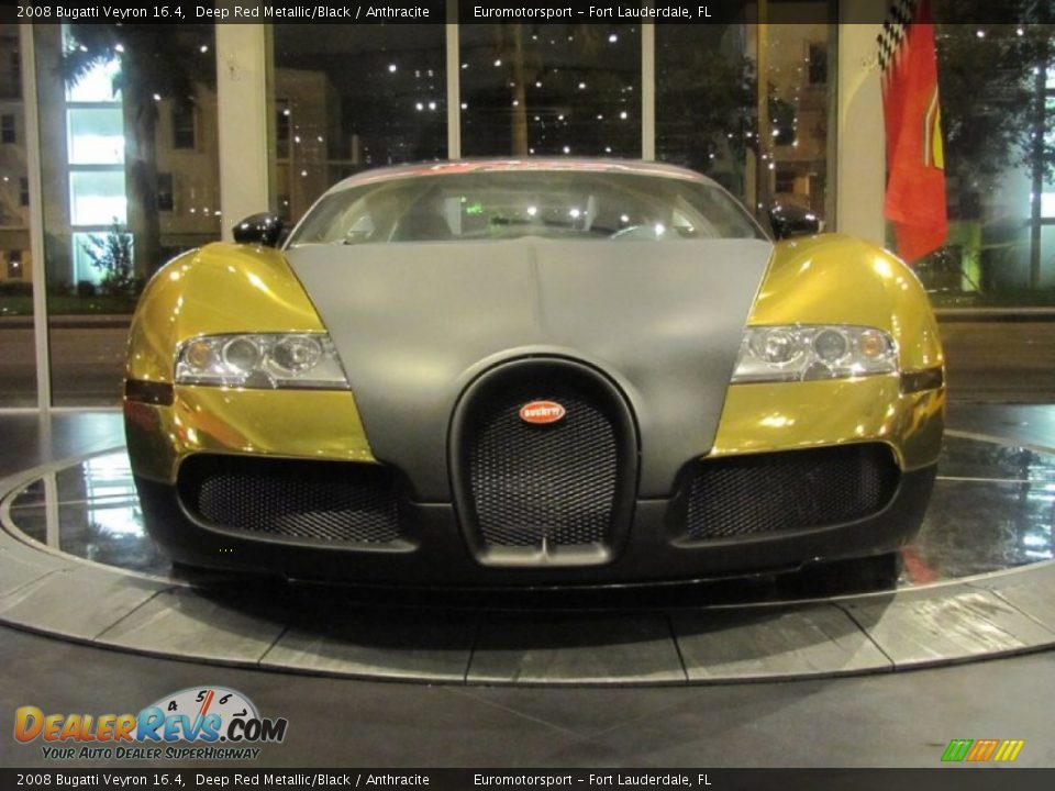 2008 Bugatti Veyron 16.4 Deep Red Metallic/Black / Anthracite Photo #82