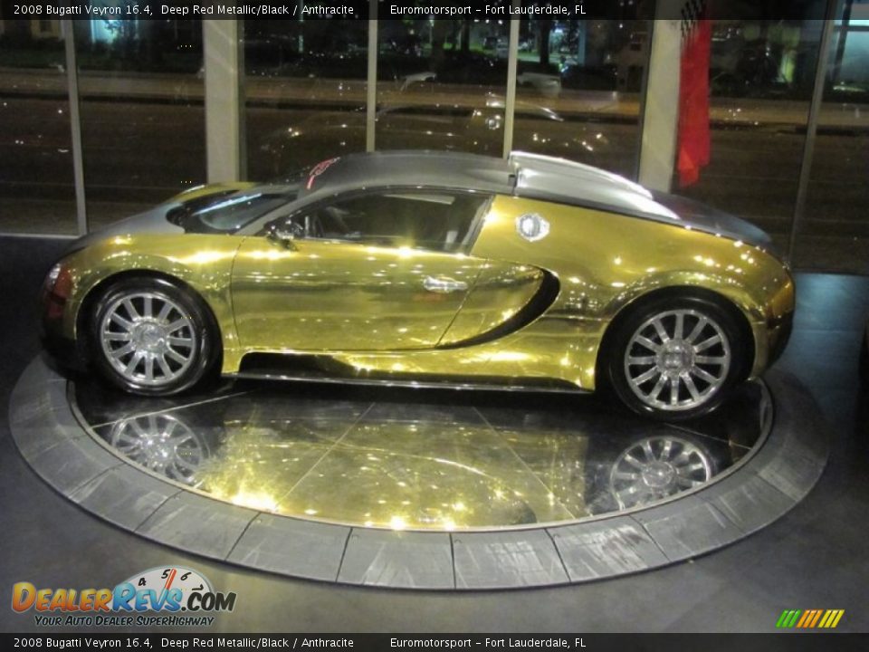 2008 Bugatti Veyron 16.4 Deep Red Metallic/Black / Anthracite Photo #84