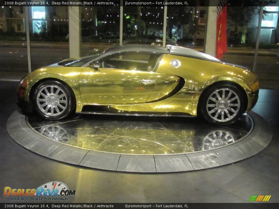 Deep Red Metallic/Black 2008 Bugatti Veyron 16.4 Photo #85