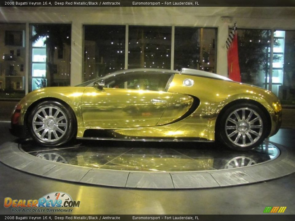 2008 Bugatti Veyron 16.4 Deep Red Metallic/Black / Anthracite Photo #86