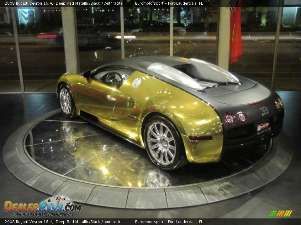 2008 Bugatti Veyron 16.4 Deep Red Metallic/Black / Anthracite Photo #88