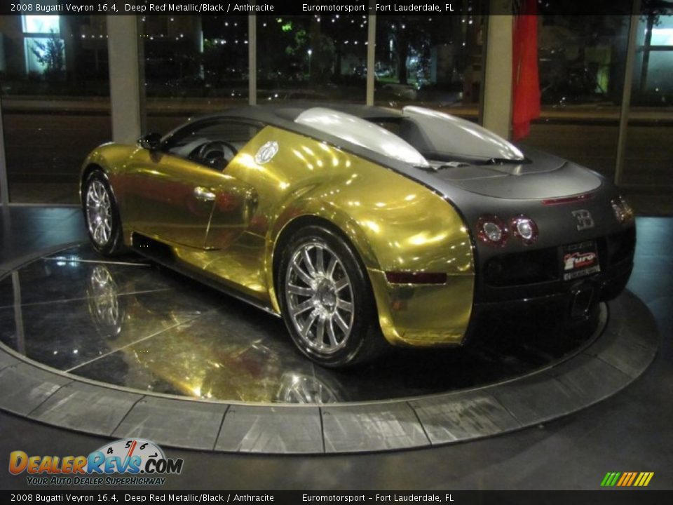 2008 Bugatti Veyron 16.4 Deep Red Metallic/Black / Anthracite Photo #89