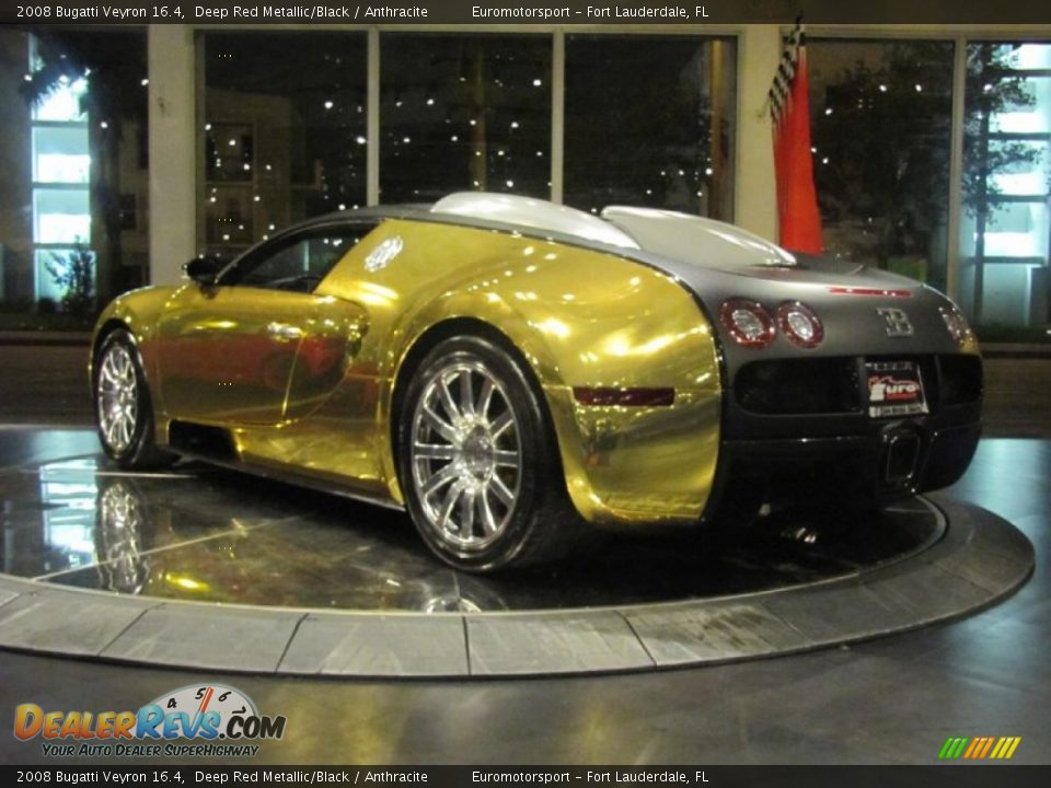 2008 Bugatti Veyron 16.4 Deep Red Metallic/Black / Anthracite Photo #90