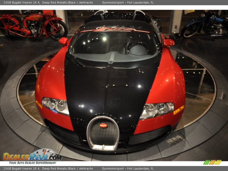 2008 Bugatti Veyron 16.4 Deep Red Metallic/Black / Anthracite Photo #98