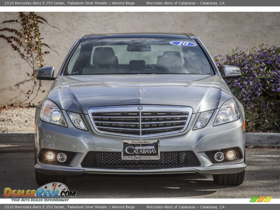 2010 Mercedes-Benz E 350 Sedan Palladium Silver Metallic / Almond Beige Photo #2