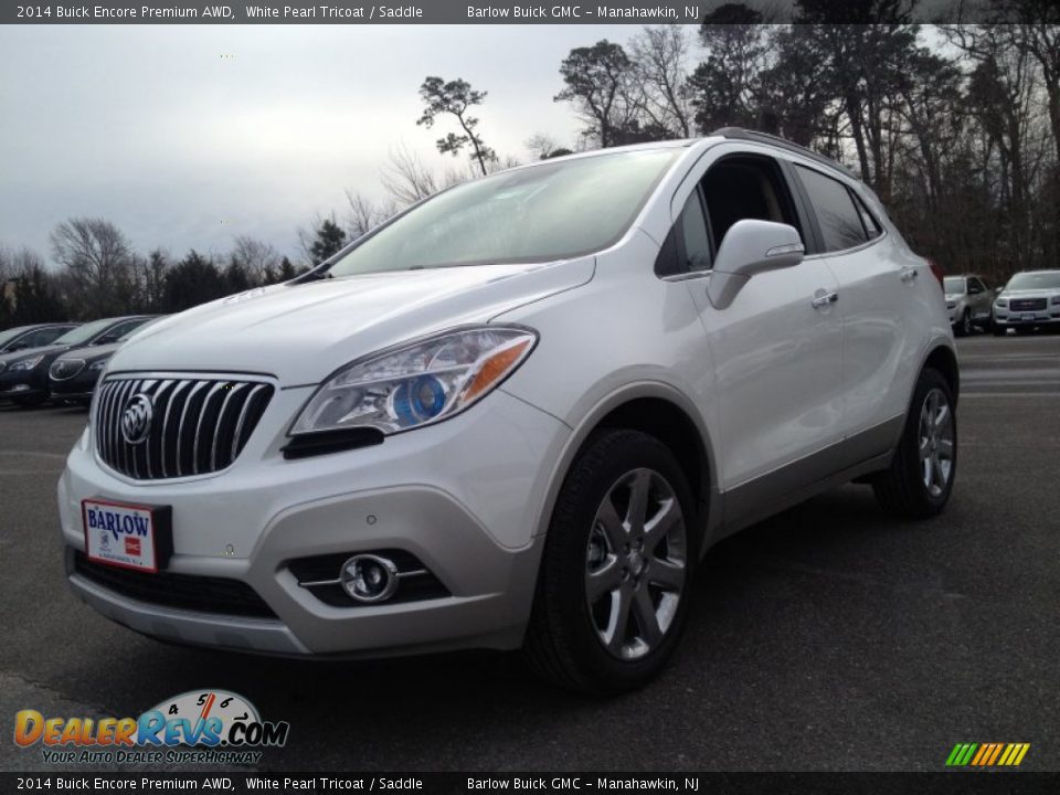 2014 Buick Encore Premium AWD White Pearl Tricoat / Saddle Photo #1