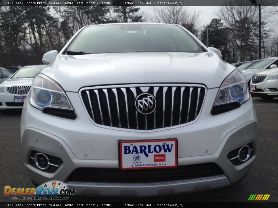 2014 Buick Encore Premium AWD White Pearl Tricoat / Saddle Photo #2