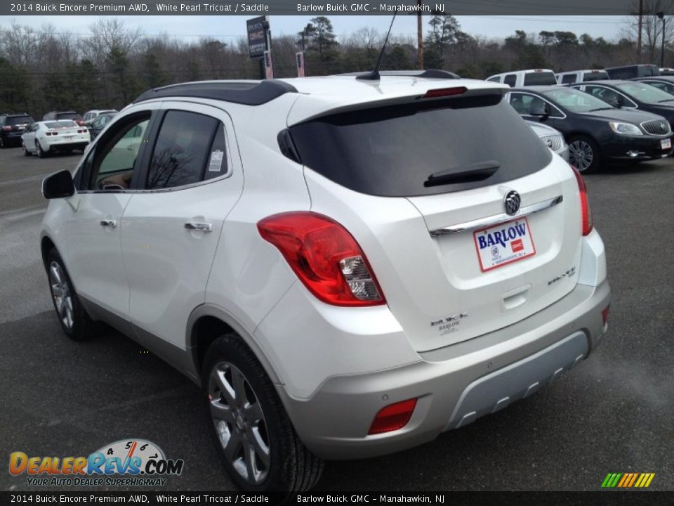 2014 Buick Encore Premium AWD White Pearl Tricoat / Saddle Photo #4