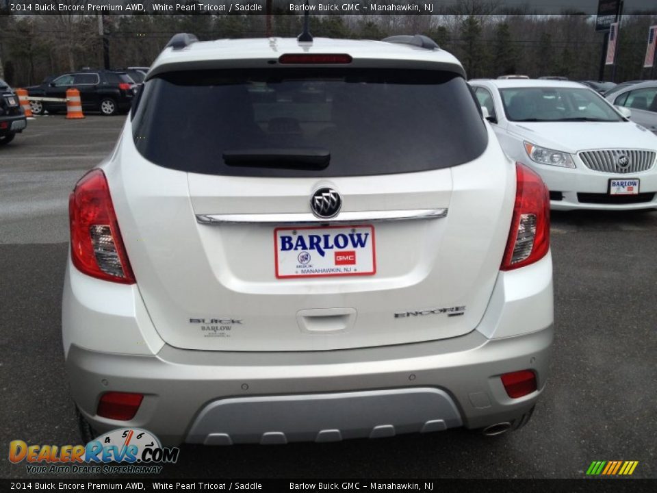 2014 Buick Encore Premium AWD White Pearl Tricoat / Saddle Photo #5