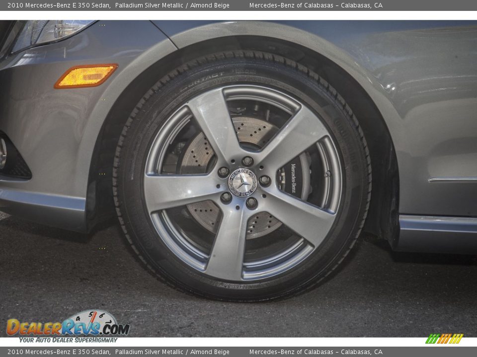 2010 Mercedes-Benz E 350 Sedan Palladium Silver Metallic / Almond Beige Photo #8