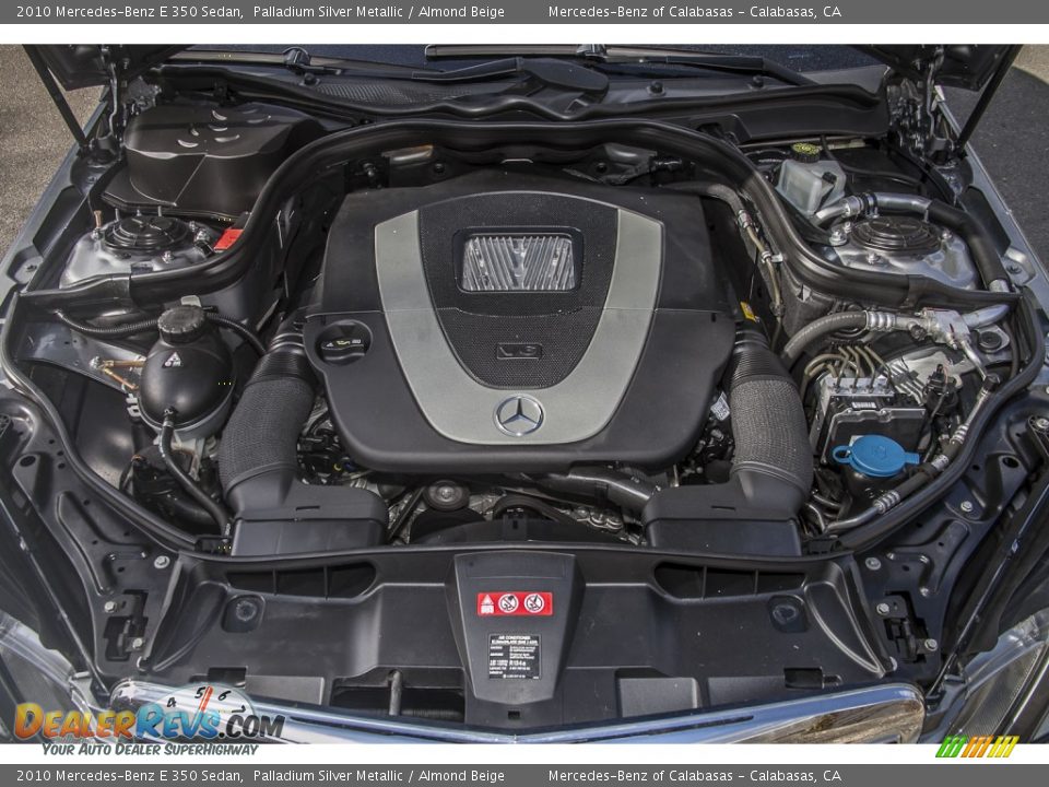 2010 Mercedes-Benz E 350 Sedan Palladium Silver Metallic / Almond Beige Photo #9