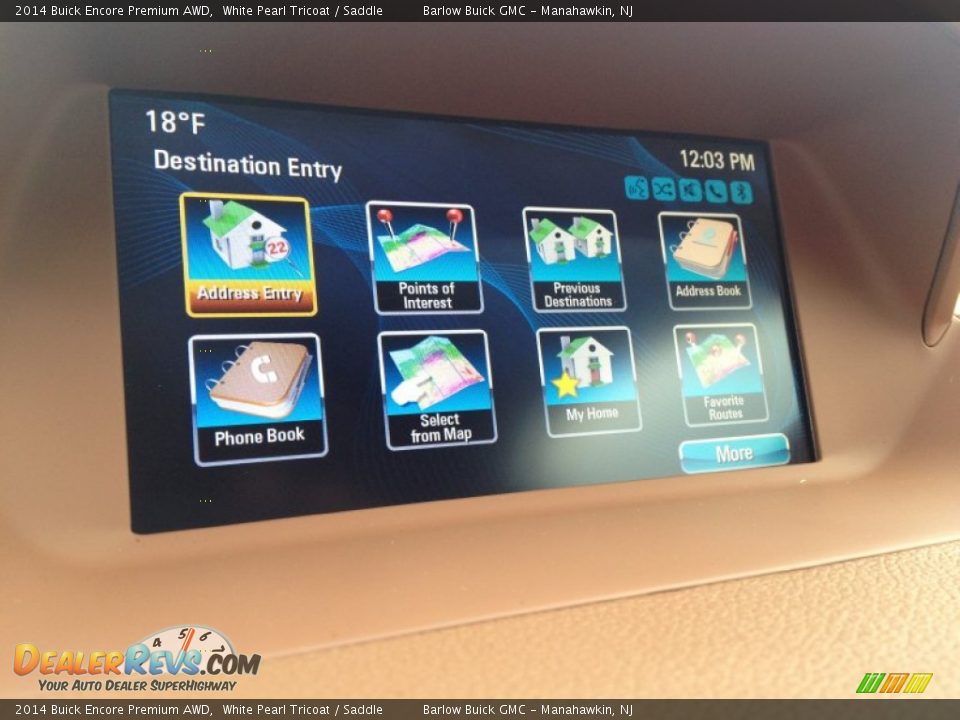 2014 Buick Encore Premium AWD White Pearl Tricoat / Saddle Photo #10