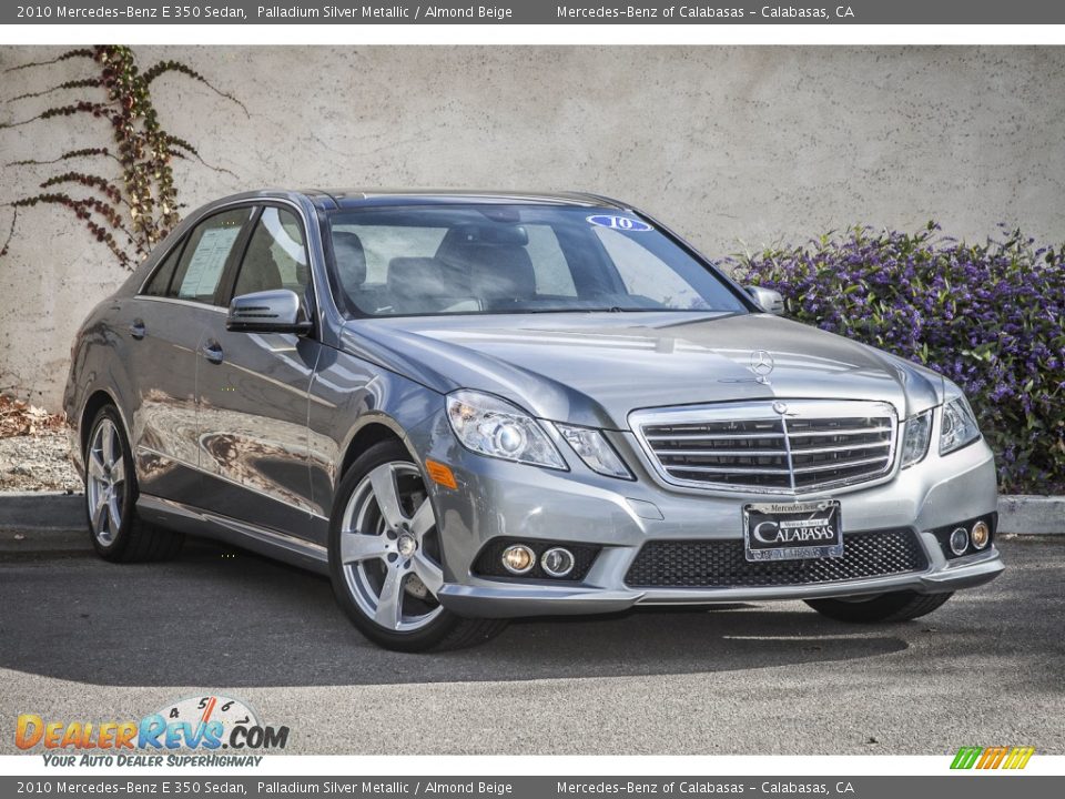 2010 Mercedes-Benz E 350 Sedan Palladium Silver Metallic / Almond Beige Photo #11
