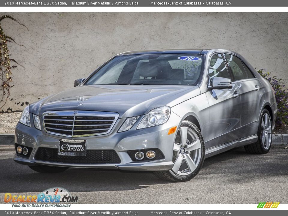 2010 Mercedes-Benz E 350 Sedan Palladium Silver Metallic / Almond Beige Photo #12