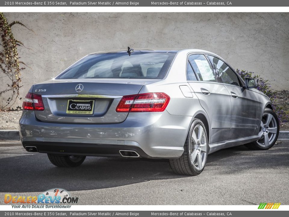 2010 Mercedes-Benz E 350 Sedan Palladium Silver Metallic / Almond Beige Photo #13