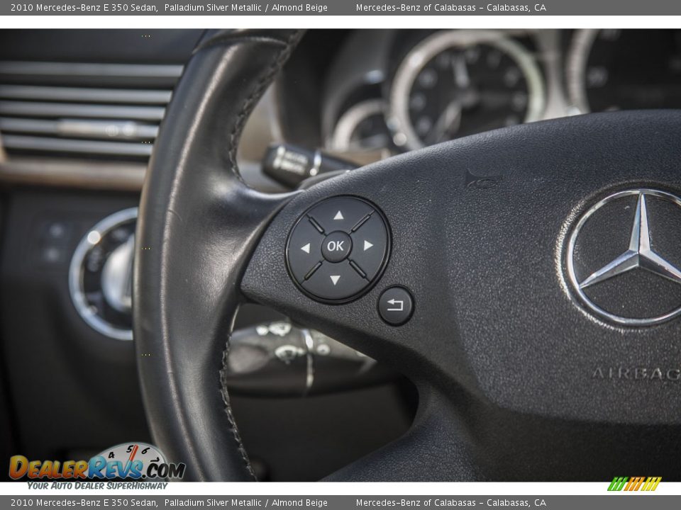 2010 Mercedes-Benz E 350 Sedan Palladium Silver Metallic / Almond Beige Photo #16