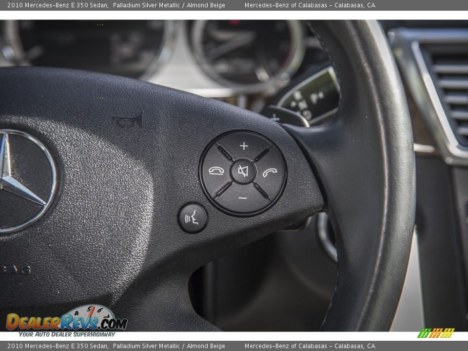 2010 Mercedes-Benz E 350 Sedan Palladium Silver Metallic / Almond Beige Photo #17