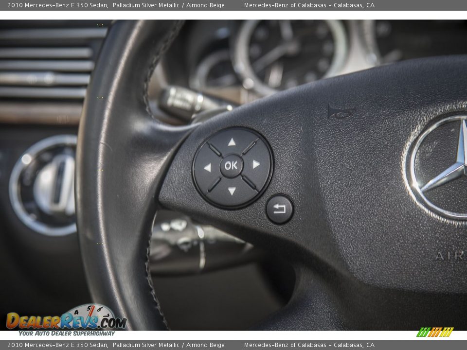 2010 Mercedes-Benz E 350 Sedan Palladium Silver Metallic / Almond Beige Photo #18