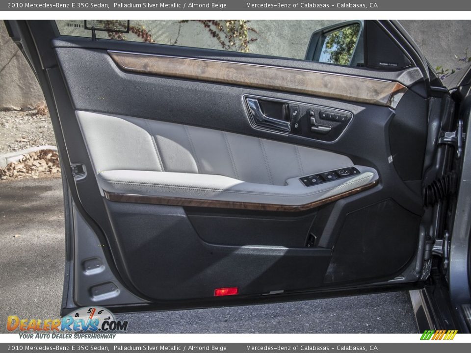 2010 Mercedes-Benz E 350 Sedan Palladium Silver Metallic / Almond Beige Photo #20
