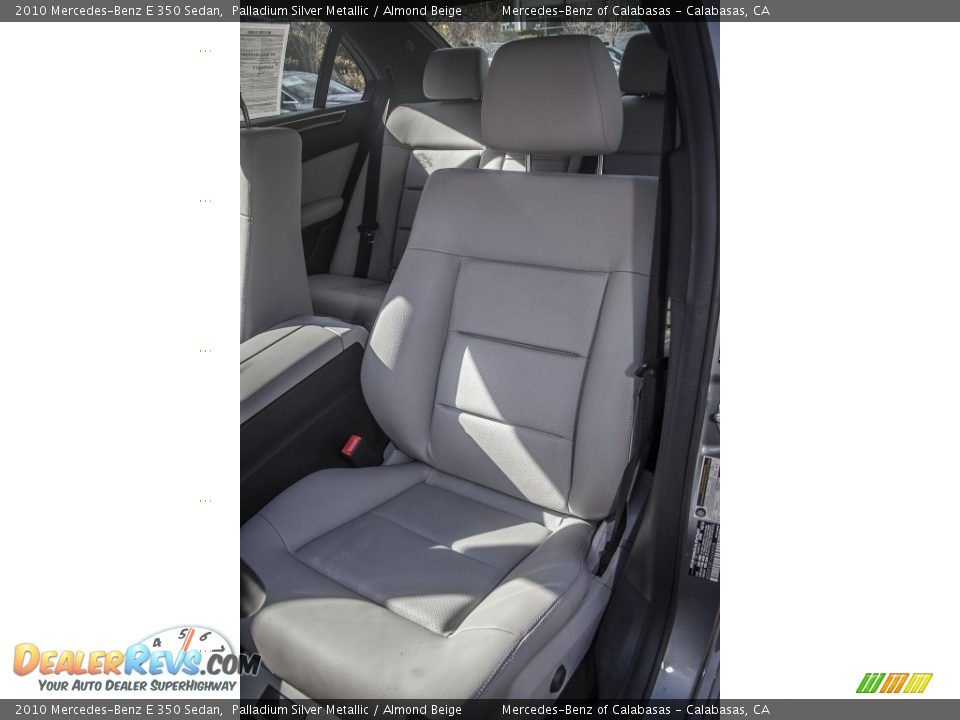 2010 Mercedes-Benz E 350 Sedan Palladium Silver Metallic / Almond Beige Photo #22