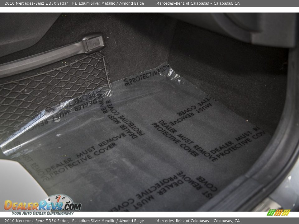 2010 Mercedes-Benz E 350 Sedan Palladium Silver Metallic / Almond Beige Photo #24