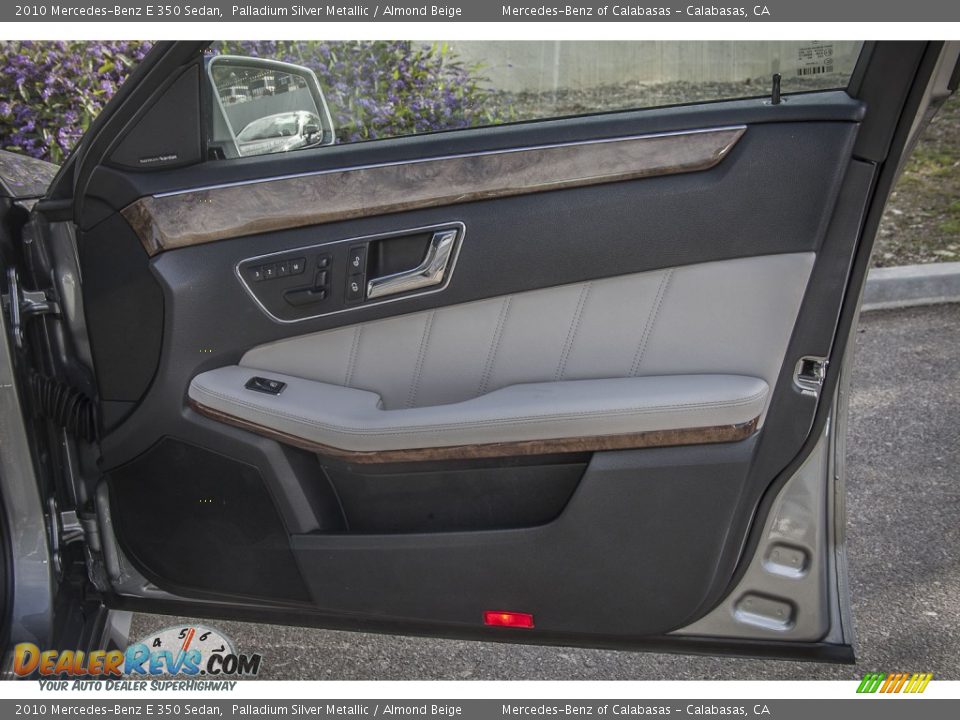 2010 Mercedes-Benz E 350 Sedan Palladium Silver Metallic / Almond Beige Photo #25