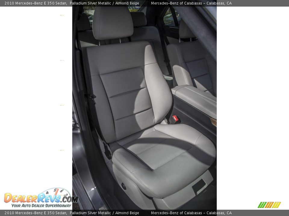 2010 Mercedes-Benz E 350 Sedan Palladium Silver Metallic / Almond Beige Photo #26
