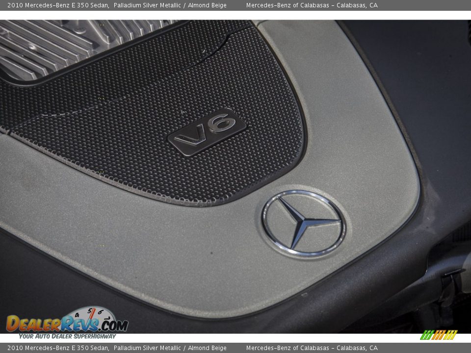 2010 Mercedes-Benz E 350 Sedan Palladium Silver Metallic / Almond Beige Photo #27