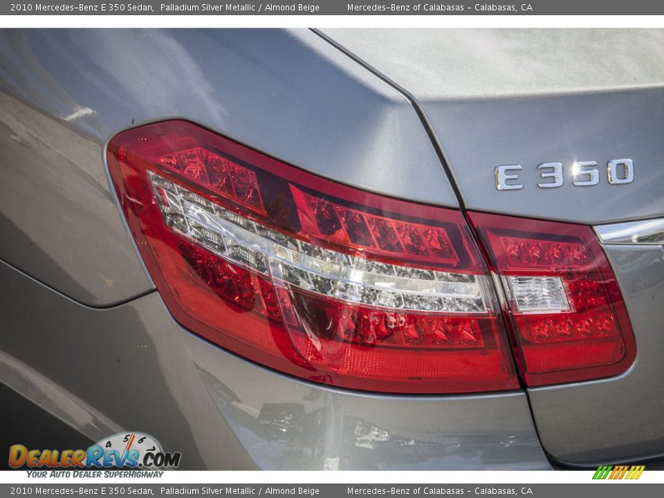 2010 Mercedes-Benz E 350 Sedan Palladium Silver Metallic / Almond Beige Photo #30