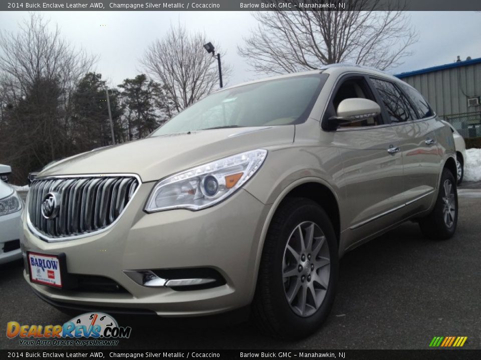 2014 Buick Enclave Leather AWD Champagne Silver Metallic / Cocaccino Photo #1