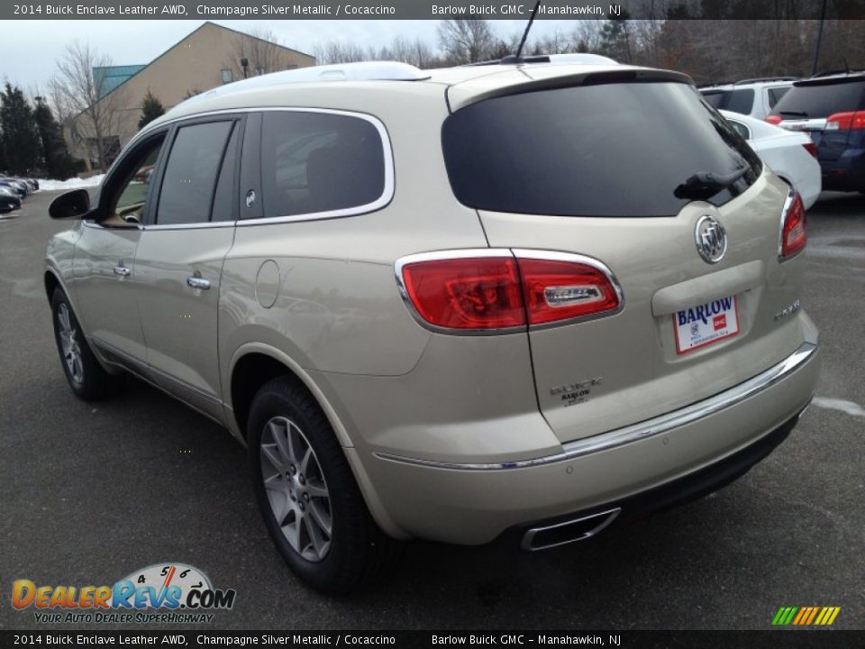 2014 Buick Enclave Leather AWD Champagne Silver Metallic / Cocaccino Photo #4