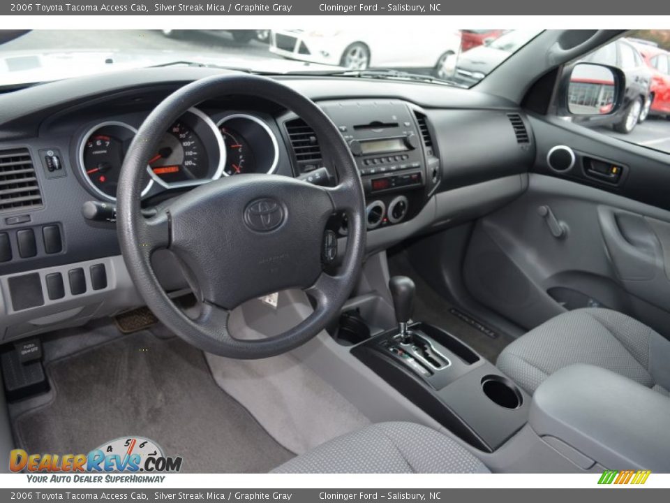 2006 Toyota Tacoma Access Cab Silver Streak Mica / Graphite Gray Photo #10
