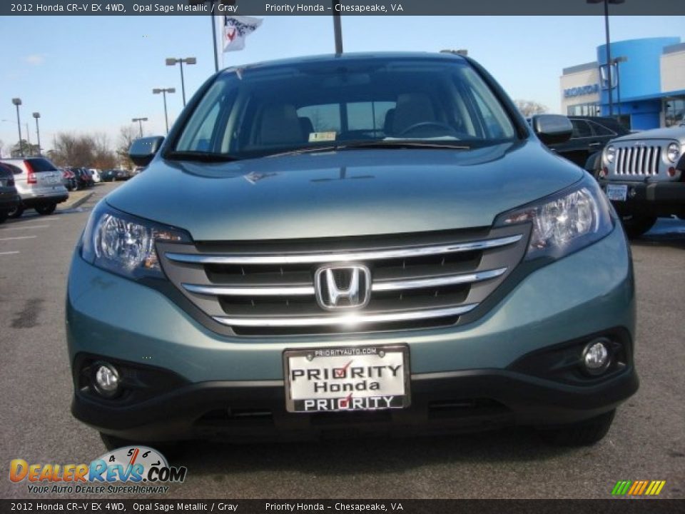 2012 Honda CR-V EX 4WD Opal Sage Metallic / Gray Photo #8