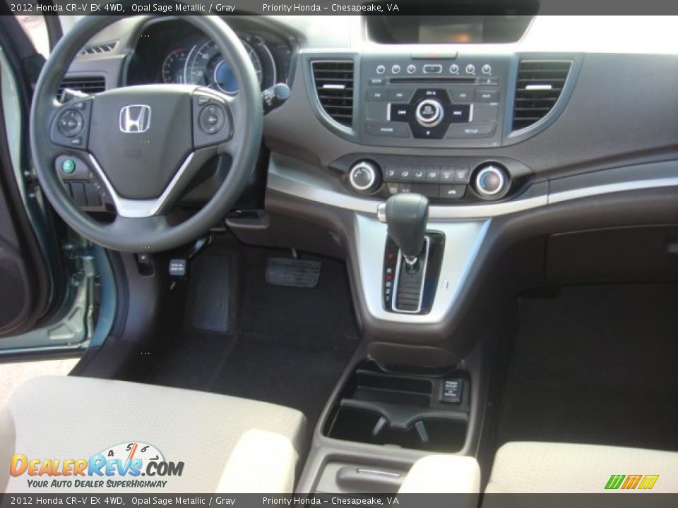 2012 Honda CR-V EX 4WD Opal Sage Metallic / Gray Photo #13