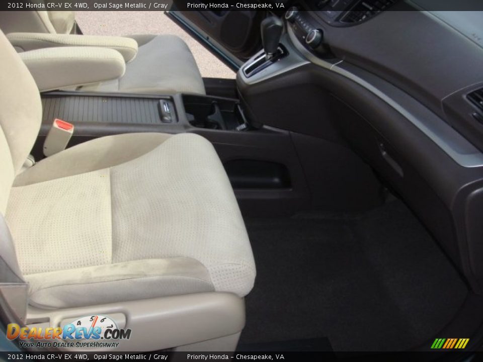 2012 Honda CR-V EX 4WD Opal Sage Metallic / Gray Photo #14