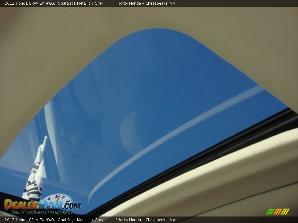 2012 Honda CR-V EX 4WD Opal Sage Metallic / Gray Photo #16