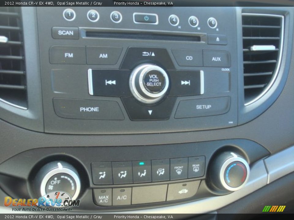 2012 Honda CR-V EX 4WD Opal Sage Metallic / Gray Photo #19