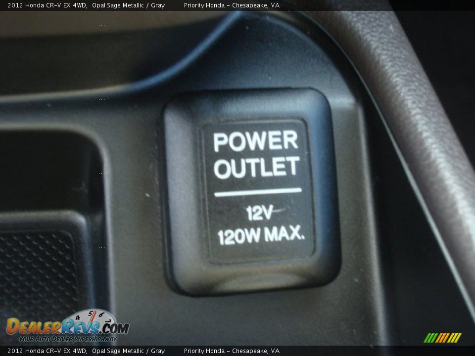 2012 Honda CR-V EX 4WD Opal Sage Metallic / Gray Photo #21